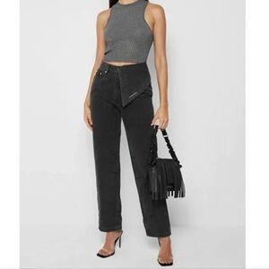 Maniere De Voir fold over mom Jean - lightly worn